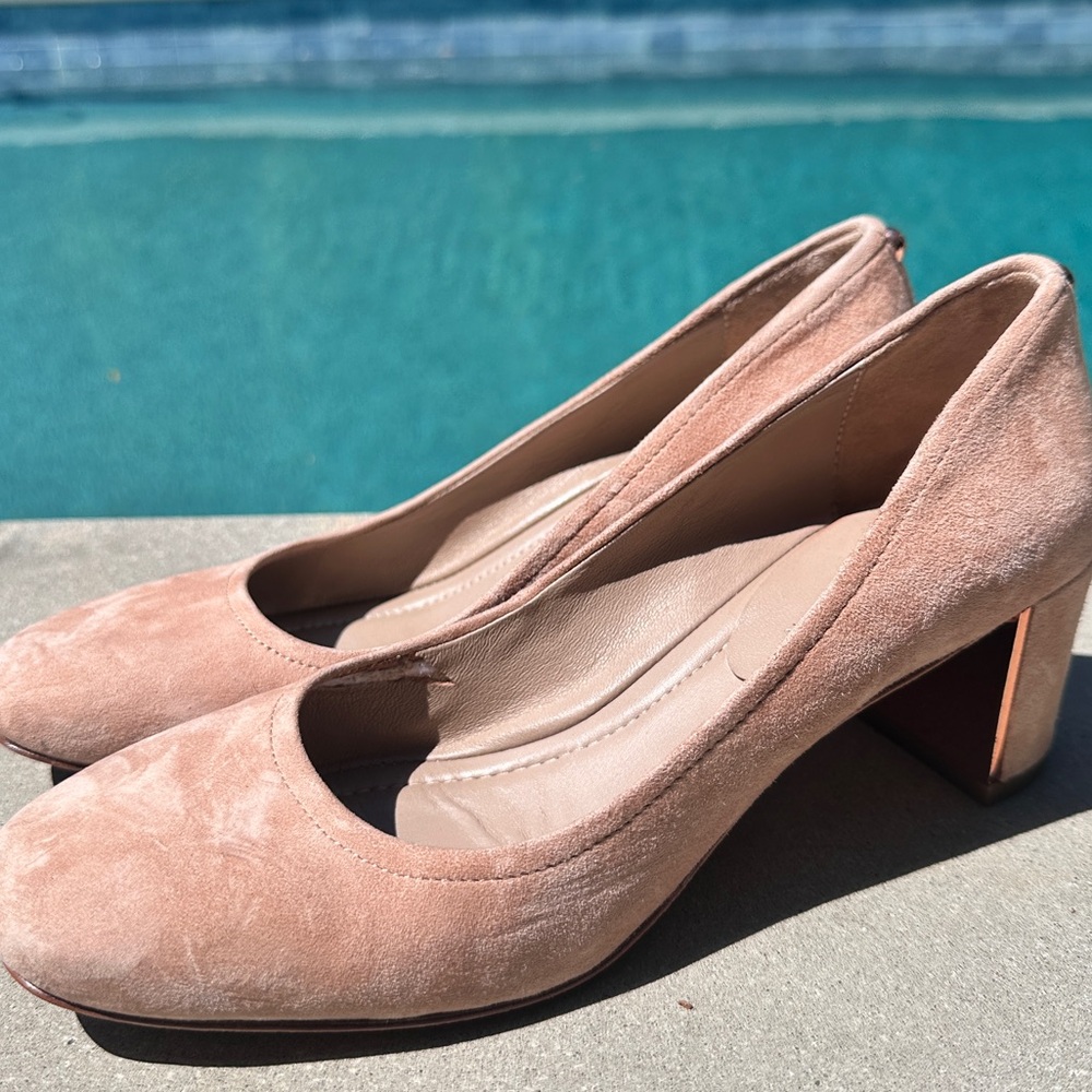 Donald J. Pliner Pink Suede Heels